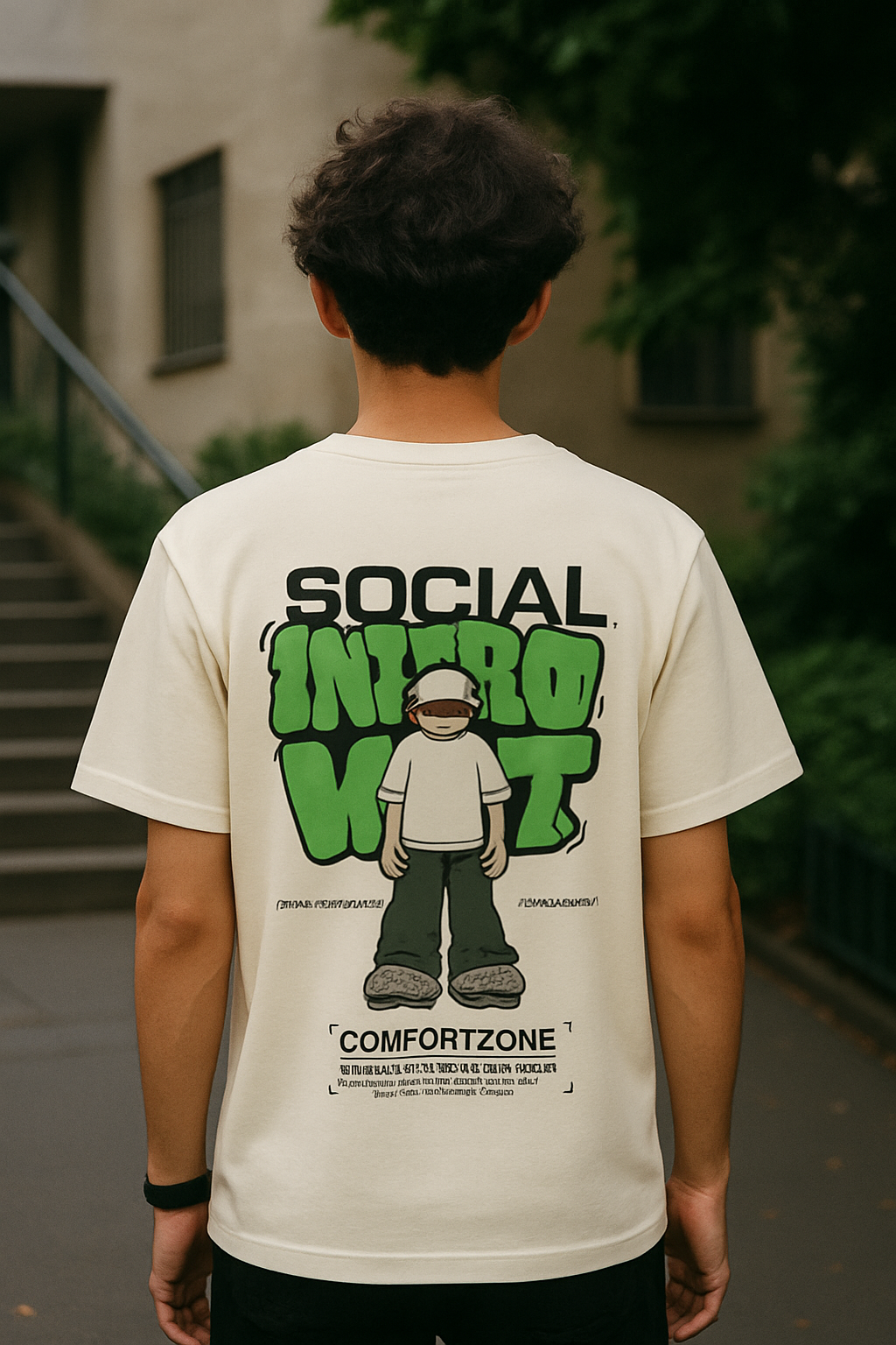 Social Introvert Comfort Zone T-Shirt – Streetwear Fit