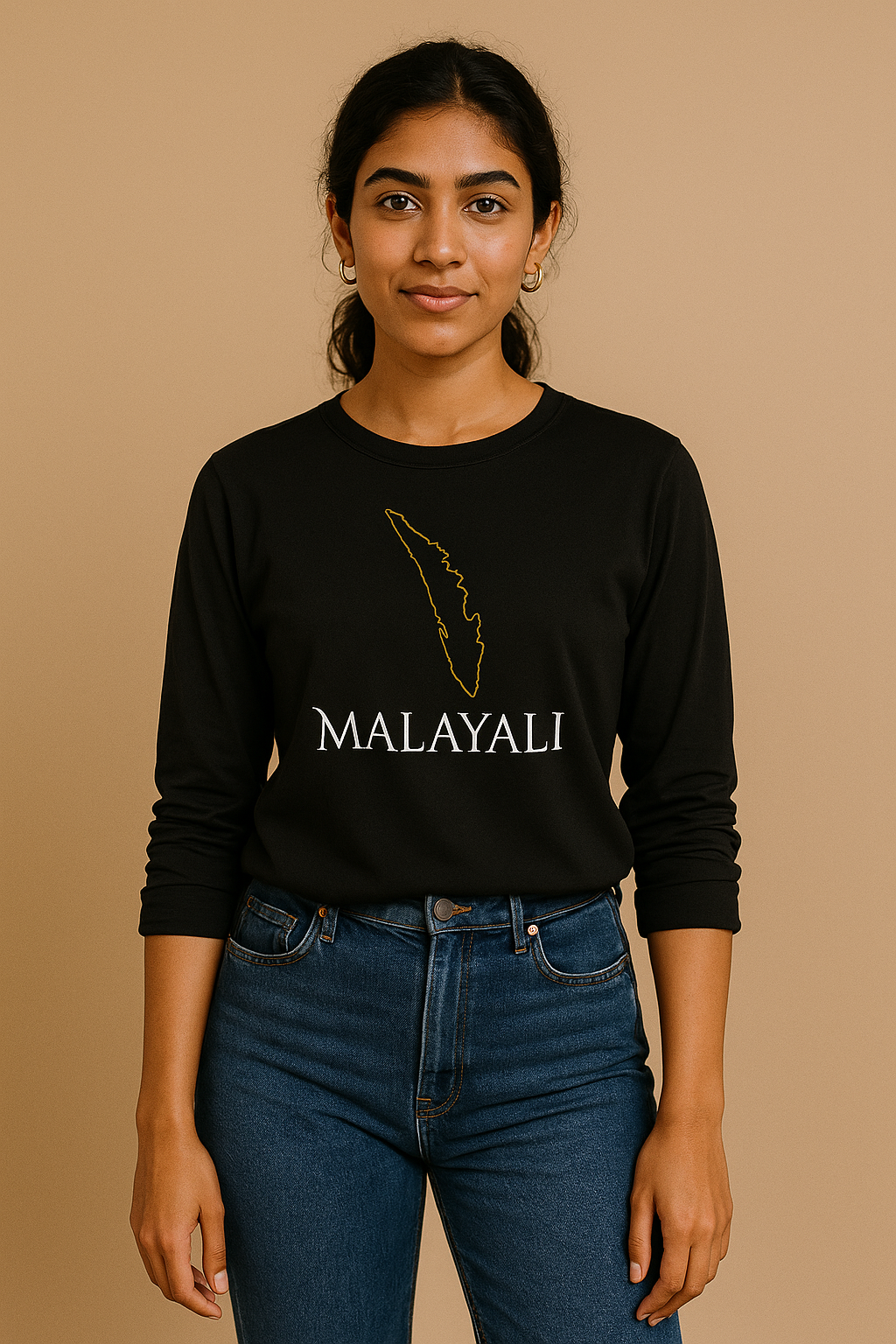 Malayalee Printed Full Sleeve T-Shirt – Premium Unisex Kerala Culture Tee